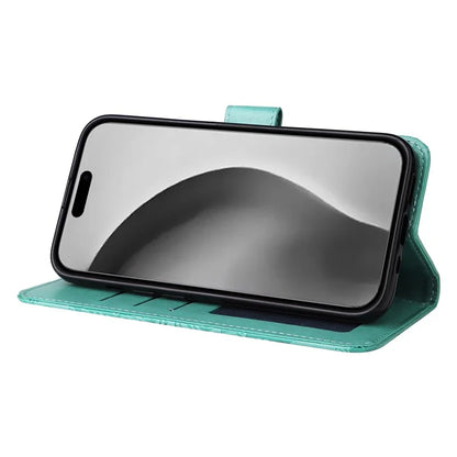 For iPhone 16 Pro Max Case Sunflower Leather Flip Cover Card Holder Stand Cell Accessories
