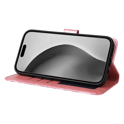 For iPhone 16 Pro Max Case Sunflower Leather Flip Cover Card Holder Stand Cell Accessories