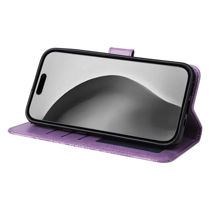 For iPhone 16 Pro Max Case Sunflower Leather Flip Cover Card Holder Stand Cell Accessories