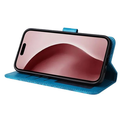 For iPhone 16 Pro Case Sunflower Leather Flip Cover Card Holder Stand Cell Accessories