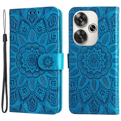 For Xiaomi Redmi Turbo 3 5G / Poco F6 5G Case Sunflower Leather Wallet Phone Folio Cover