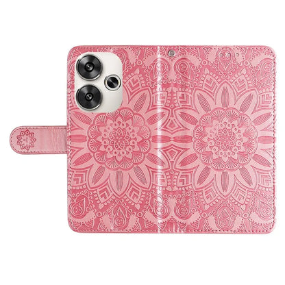 For Xiaomi Redmi Turbo 3 5G / Poco F6 5G Case Sunflower Leather Wallet Phone Folio Cover