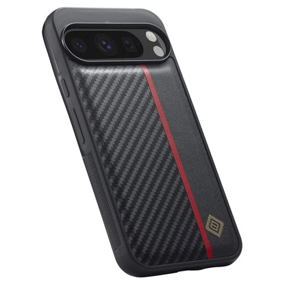 LC.IMEEKE For Google Pixel 9 Case Leather+TPU+EVA Phone Cover