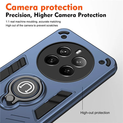 For Realme 12 Pro 5G / 12 Pro+ 5G Case PC+TPU Phone Cover with Ring Kickstand