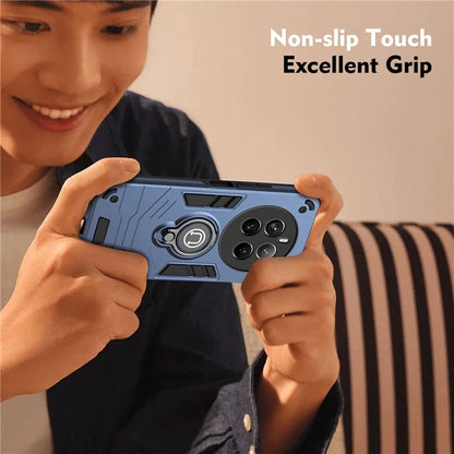 For Realme 12 Pro 5G / 12 Pro+ 5G Case PC+TPU Phone Cover with Ring Kickstand