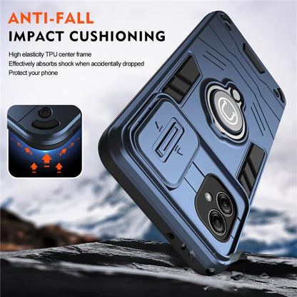For Samsung Galaxy A04e 4G / M04 4G / F04 4G Kickstand Case PC+TPU Slim-Fit Phone Cover