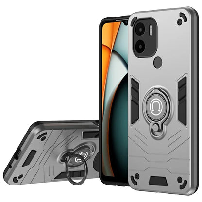 For Xiaomi Redmi A1+ 4G / A2+ 4G / Poco C50 4G Case PC+TPU Kickstand Phone Cover