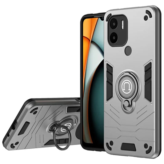 For Xiaomi Redmi A1+ 4G / A2+ 4G / Poco C50 4G Case PC+TPU Kickstand Phone Cover