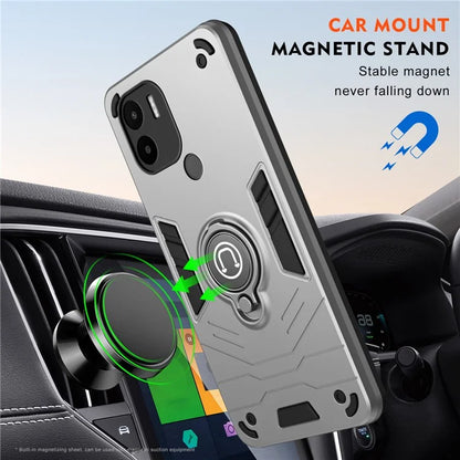 For Xiaomi Redmi A1+ 4G / A2+ 4G / Poco C50 4G Case PC+TPU Kickstand Phone Cover