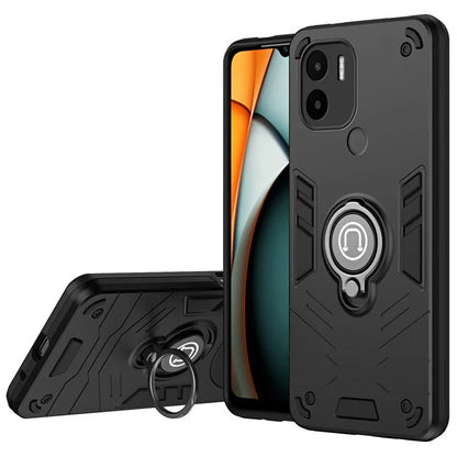 For Xiaomi Redmi A1+ 4G / A2+ 4G / Poco C50 4G Case PC+TPU Kickstand Phone Cover