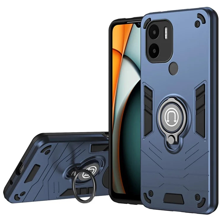 For Xiaomi Redmi A1+ 4G / A2+ 4G / Poco C50 4G Case PC+TPU Kickstand Phone Cover