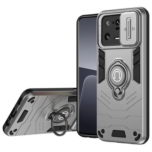 For Xiaomi 13 Pro 5G Case PC+TPU+Metal Kickstand Phone Cover