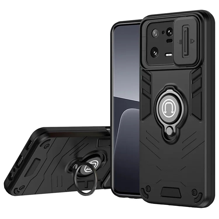 For Xiaomi 13 Pro 5G Case PC+TPU+Metal Kickstand Phone Cover