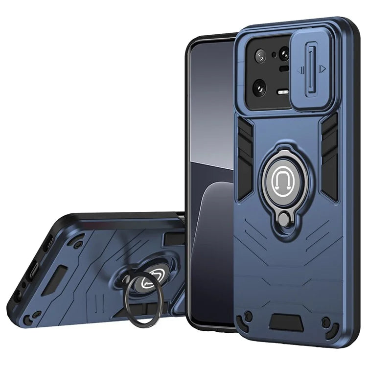 For Xiaomi 13 Pro 5G Case PC+TPU+Metal Kickstand Phone Cover