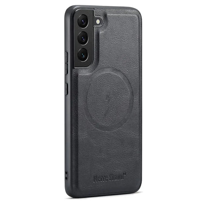 FIERRE SHANN 025 Style For Samsung Galaxy S22+ 5G Case Magnetic Phone Cover Detachable Card Slots