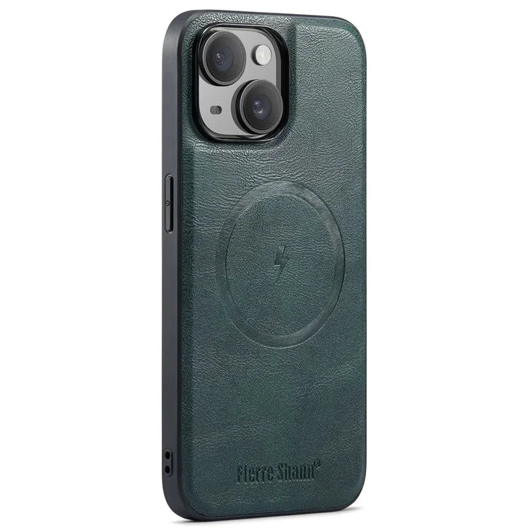 FIERRE SHANN 025 Style For iPhone 13 Detachable Case Leather+TPU Phone Cover RFID Blocking