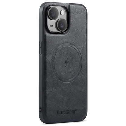 FIERRE SHANN 025 Style For iPhone 13 Detachable Case Leather+TPU Phone Cover RFID Blocking