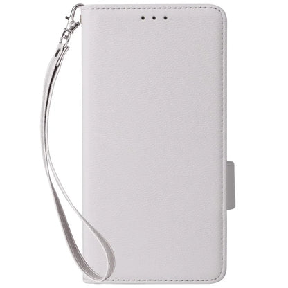 For vivo Y28 4G Shockproof Case Litchi Texture Leather Phone Cover with Strap
