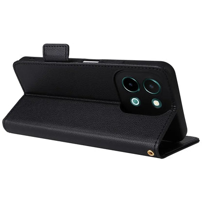 For vivo Y28 4G Shockproof Case Litchi Texture Leather Phone Cover with Strap