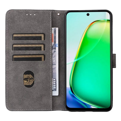 For vivo Y28 4G Case RFID Blocking Leather Phone Cover Horizontal Viewing Stand