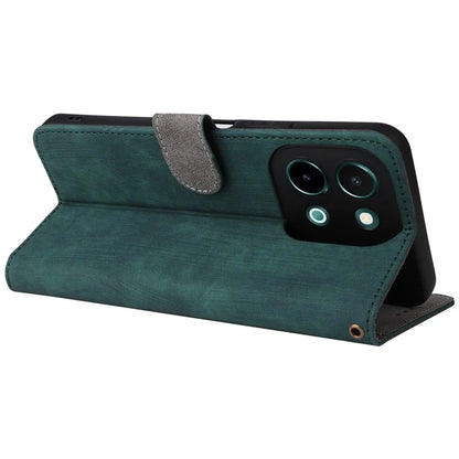 For vivo Y28 4G Case RFID Blocking Leather Phone Cover Horizontal Viewing Stand
