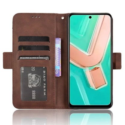 For vivo Y28 4G Leather Phone Cover Multiple Card Slots Folio Purse Shell