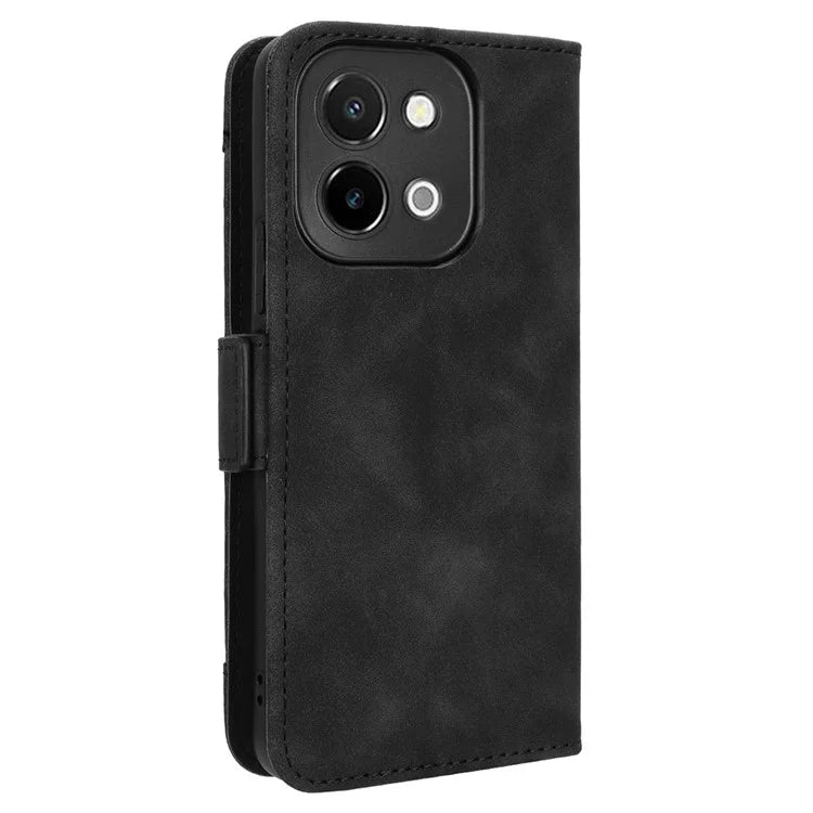 For vivo Y28 4G Leather Phone Cover Multiple Card Slots Folio Purse Shell