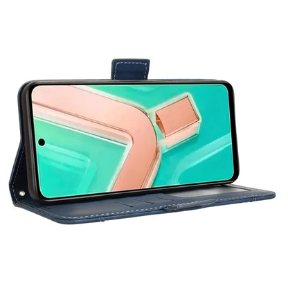 For vivo Y28 4G Leather Phone Cover Multiple Card Slots Folio Purse Shell