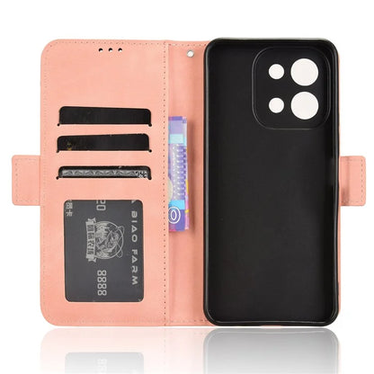 For vivo Y28 4G Leather Phone Cover Multiple Card Slots Folio Purse Shell