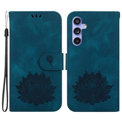 For Samsung Galaxy S23 FE Protective Case Leather Phone Cover Lotus Imprinted