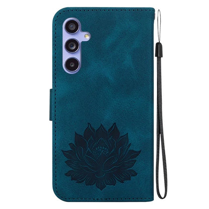 For Samsung Galaxy S23 FE Protective Case Leather Phone Cover Lotus Imprinted
