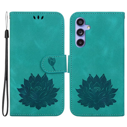 For Samsung Galaxy S23 FE Protective Case Leather Phone Cover Lotus Imprinted