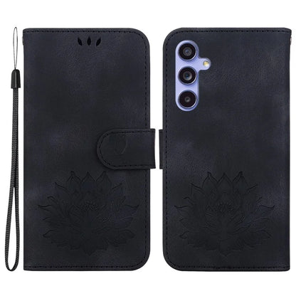 For Samsung Galaxy S23 FE Protective Case Leather Phone Cover Lotus Imprinted