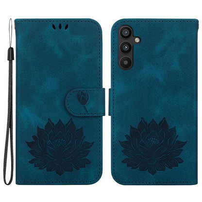 For Samsung Galaxy A14 4G / 5G Case Lotus Pattern Wallet Style Leather Phone Cover