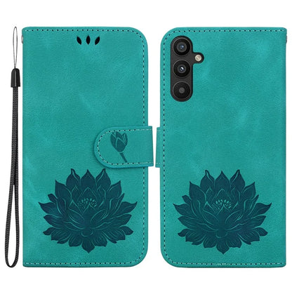 For Samsung Galaxy A14 4G / 5G Case Lotus Pattern Wallet Style Leather Phone Cover