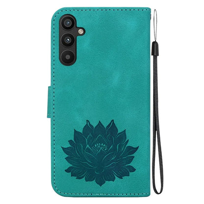 For Samsung Galaxy A14 4G / 5G Case Lotus Pattern Wallet Style Leather Phone Cover