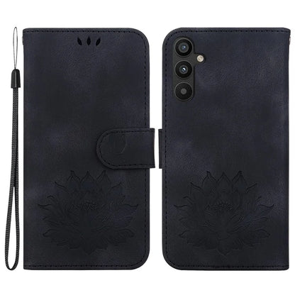 For Samsung Galaxy A14 4G / 5G Case Lotus Pattern Wallet Style Leather Phone Cover