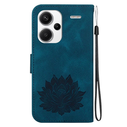 For Xiaomi Redmi Note 13 Pro+ 5G Case Leather Folio Book Stand Phone Cover Lotus Pattern