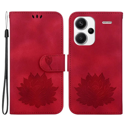 For Xiaomi Redmi Note 13 Pro+ 5G Case Leather Folio Book Stand Phone Cover Lotus Pattern