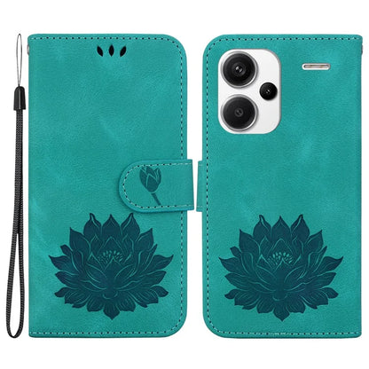 For Xiaomi Redmi Note 13 Pro+ 5G Case Leather Folio Book Stand Phone Cover Lotus Pattern
