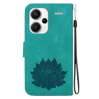 For Xiaomi Redmi Note 13 Pro+ 5G Case Leather Folio Book Stand Phone Cover Lotus Pattern