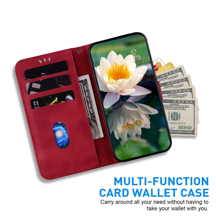 For Xiaomi Redmi Note 13 Pro 5G / Poco X6 5G Case Flip Protective Leather Phone Cover Lotus Imprinted
