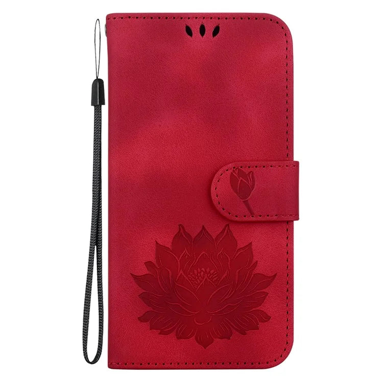 For Xiaomi Redmi Note 13 Pro 5G / Poco X6 5G Case Flip Protective Leather Phone Cover Lotus Imprinted