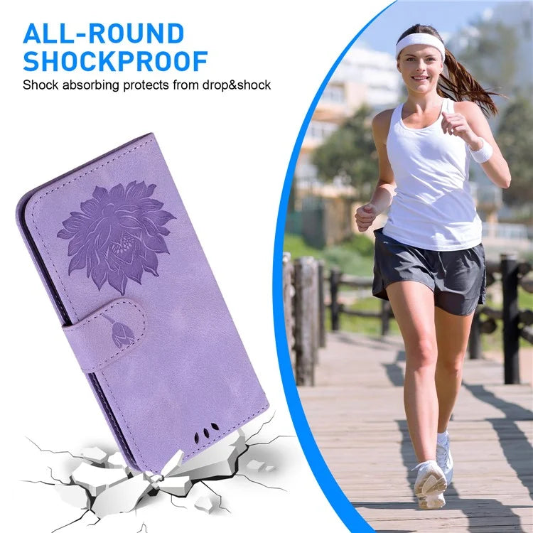For Xiaomi Redmi Note 13 Pro 5G / Poco X6 5G Case Flip Protective Leather Phone Cover Lotus Imprinted