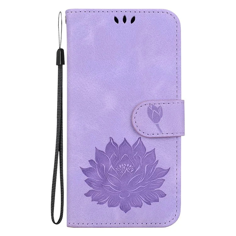 For Xiaomi Redmi Note 13 Pro 5G / Poco X6 5G Case Flip Protective Leather Phone Cover Lotus Imprinted