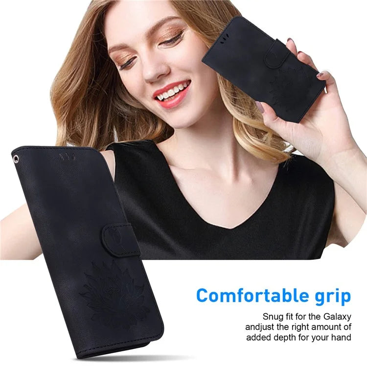 For Xiaomi Redmi Note 13 Pro 5G / Poco X6 5G Case Flip Protective Leather Phone Cover Lotus Imprinted