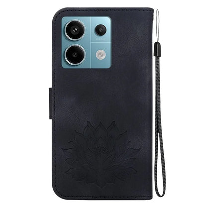 For Xiaomi Redmi Note 13 Pro 5G / Poco X6 5G Case Flip Protective Leather Phone Cover Lotus Imprinted