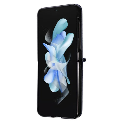 For Samsung Galaxy Z Flip6 5G Case Litchi Texture PU Leather + PC Card Slot Phone Cover