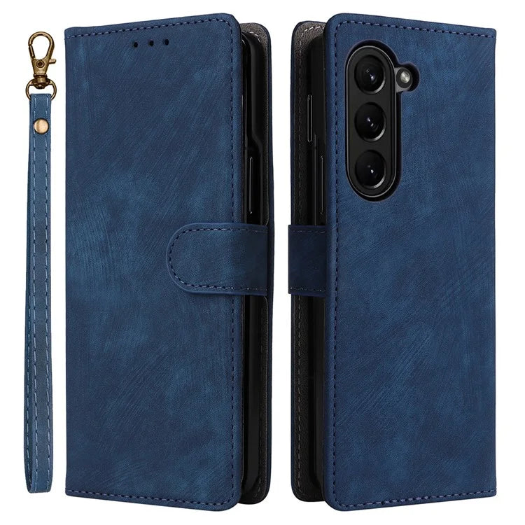 For Samsung Galaxy Z Fold6 5G Case RFID Blocking Leather Phone Cover Viewing Stand