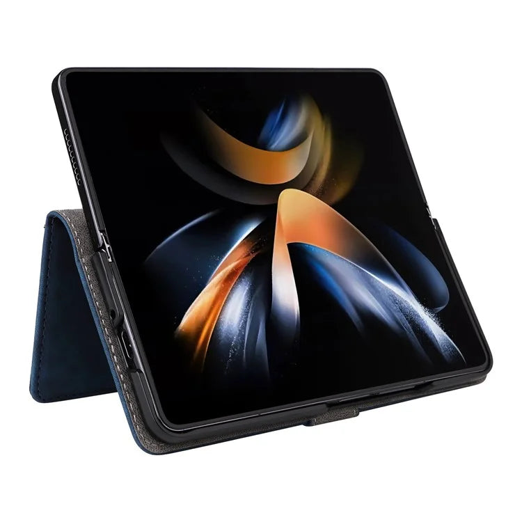 For Samsung Galaxy Z Fold6 5G Case RFID Blocking Leather Phone Cover Viewing Stand